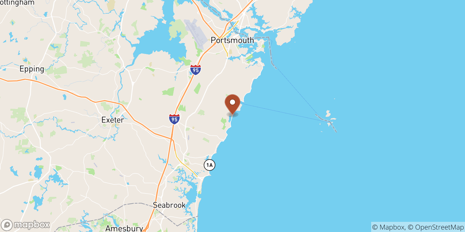 Jenness Beach sea temperature map