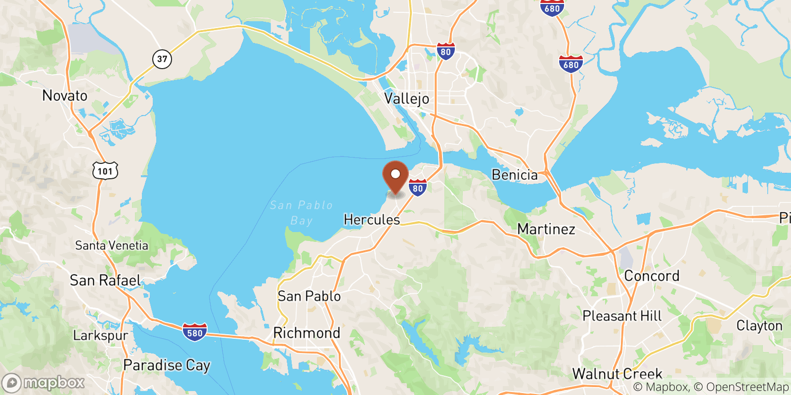 Rodeo sea temperature map