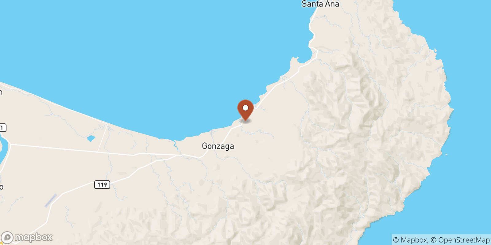 Tapel sea temperature map