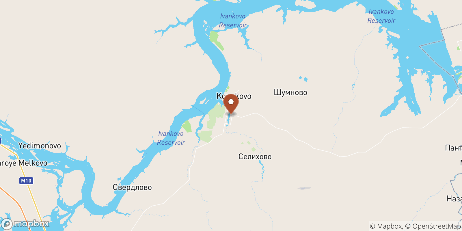 Konakovo sea temperature map