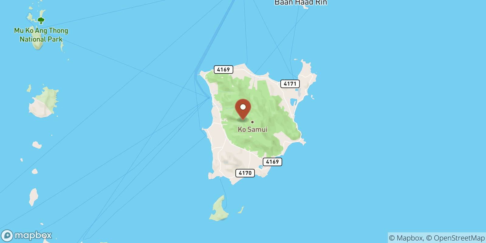 Lipa Noi sea temperature map