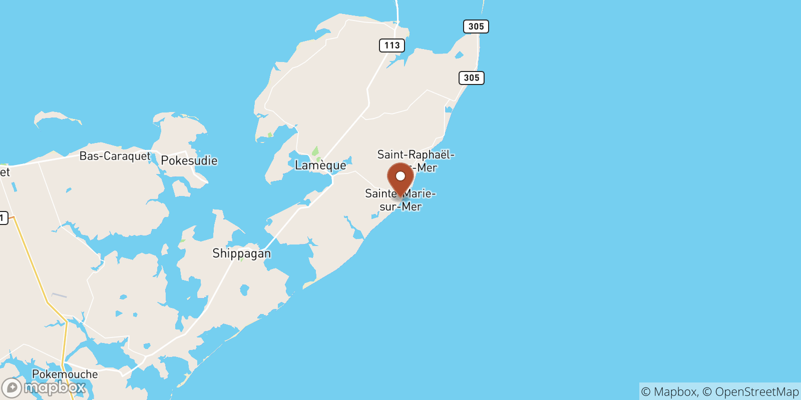 Sainte-Marie-sur-Mer sea temperature map
