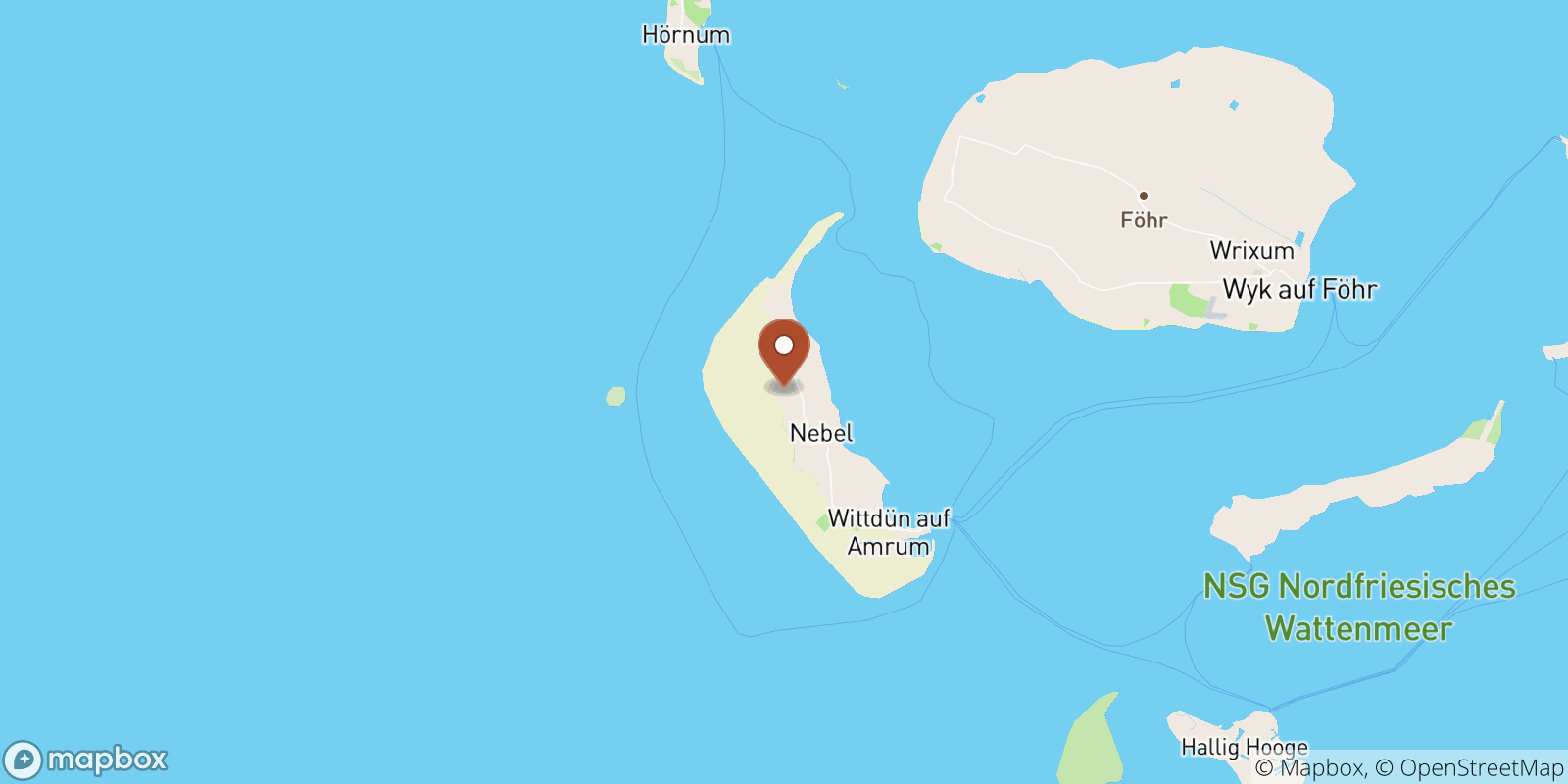 Amrum sea temperature map