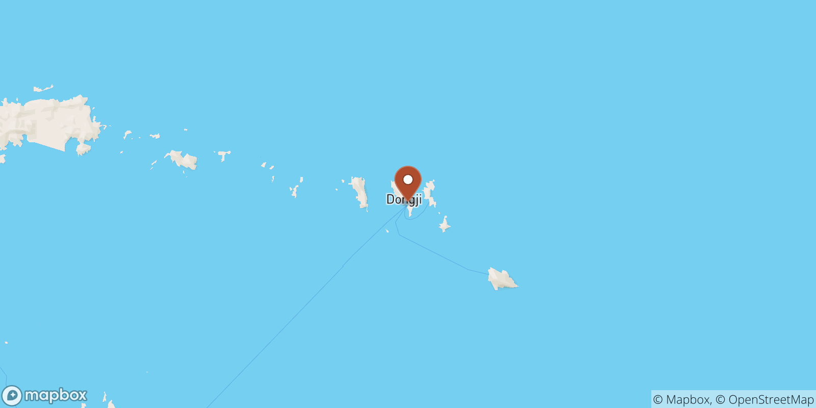 Dongji sea temperature map