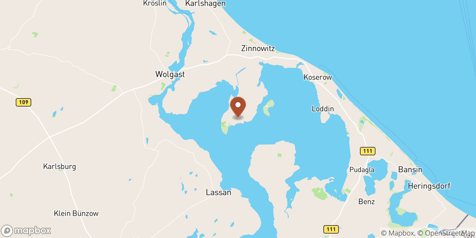 Lutow sea temperature map