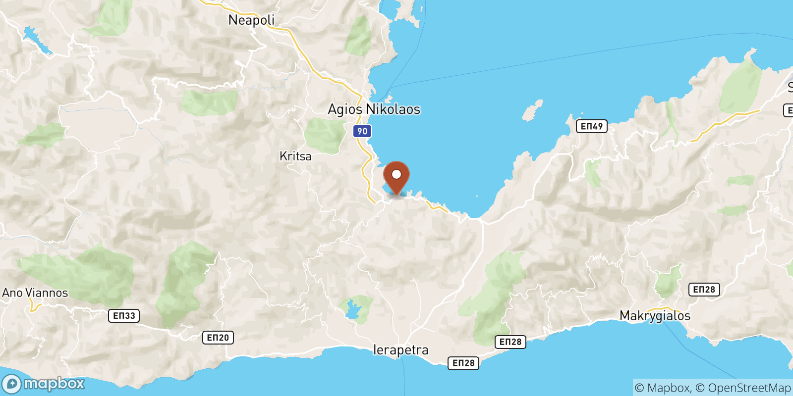 Istro sea temperature map