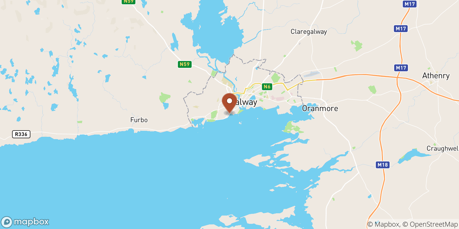 Salthill sea temperature map