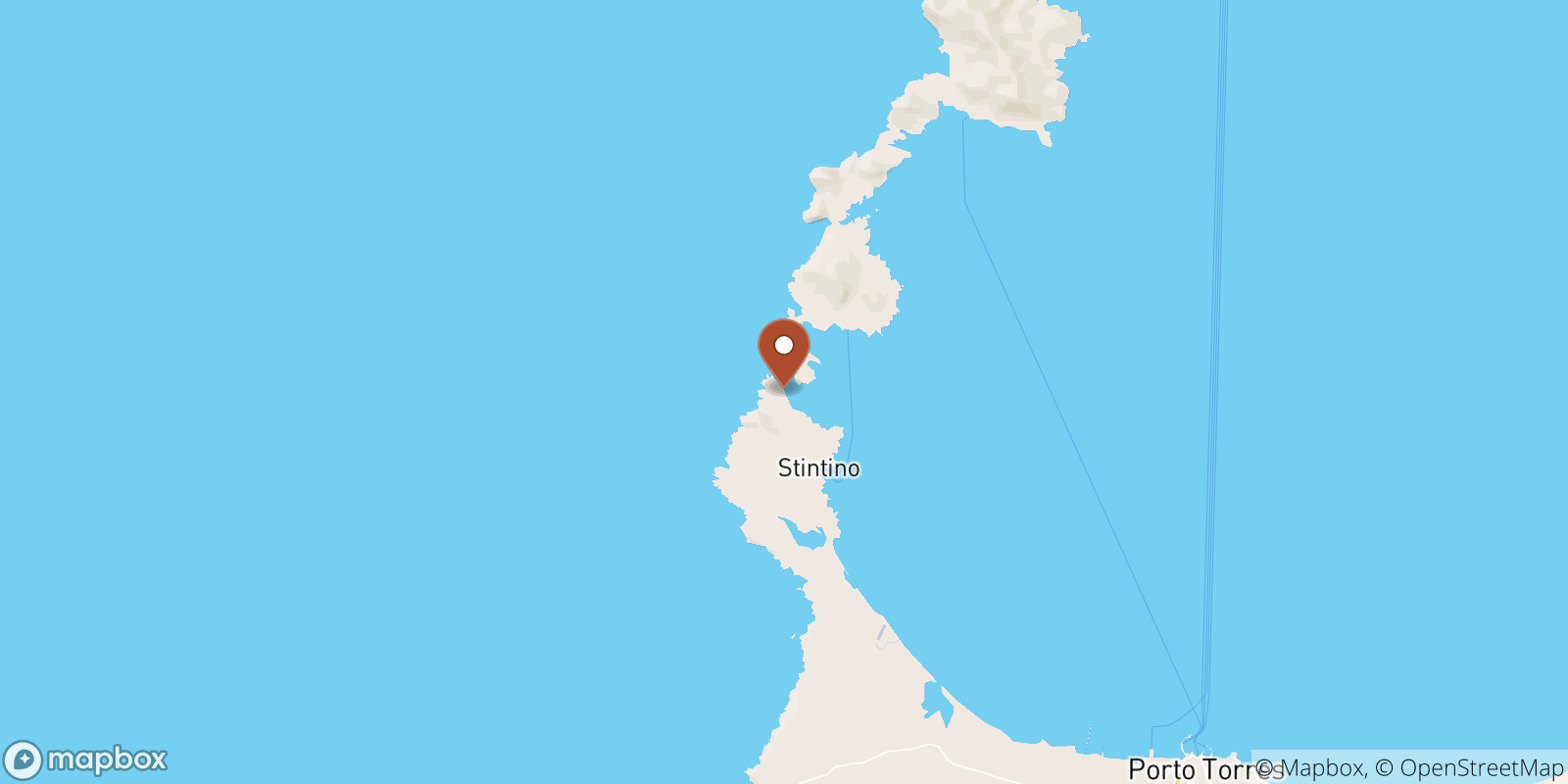 La Pelosa sea temperature map