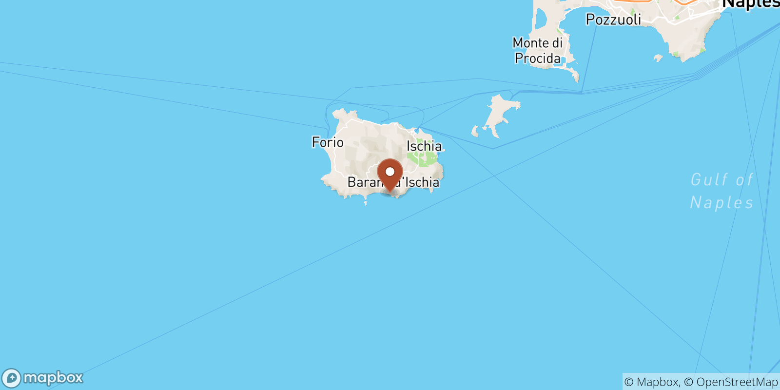 Maronti sea temperature map
