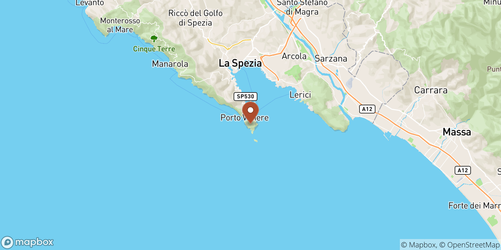 Palmaria sea temperature map