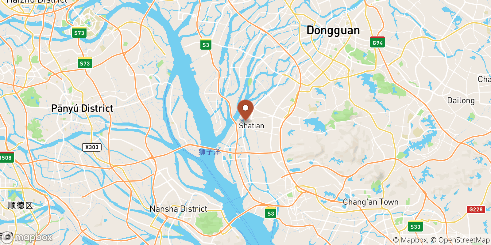 Shatian sea temperature map