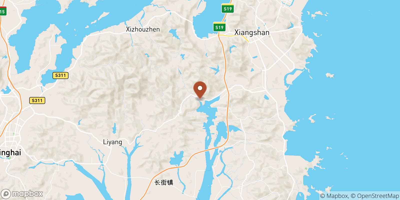 Sizhoutou sea temperature map