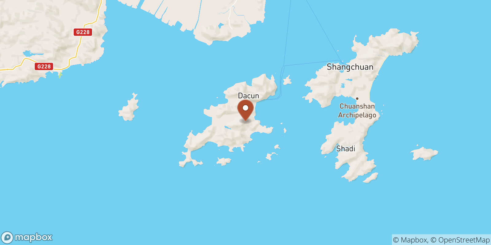 Xiachuan sea temperature map