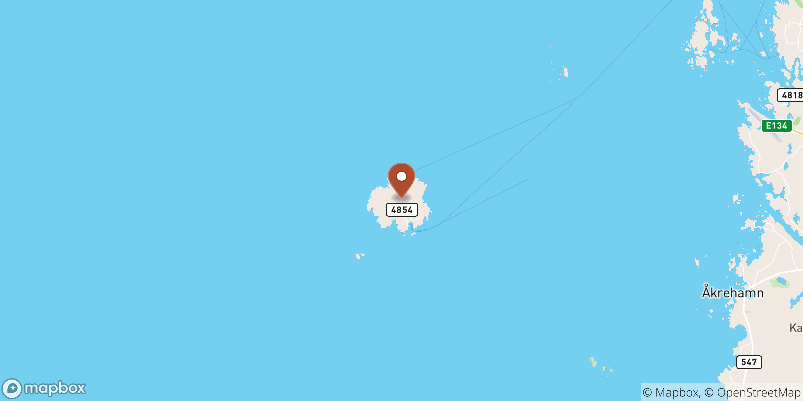 Utsira sea temperature map