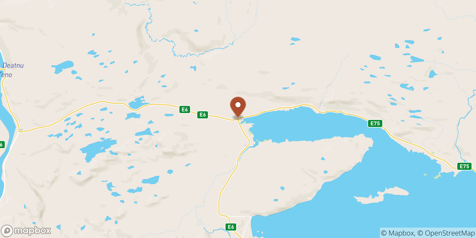 Varangerbotn sea temperature map